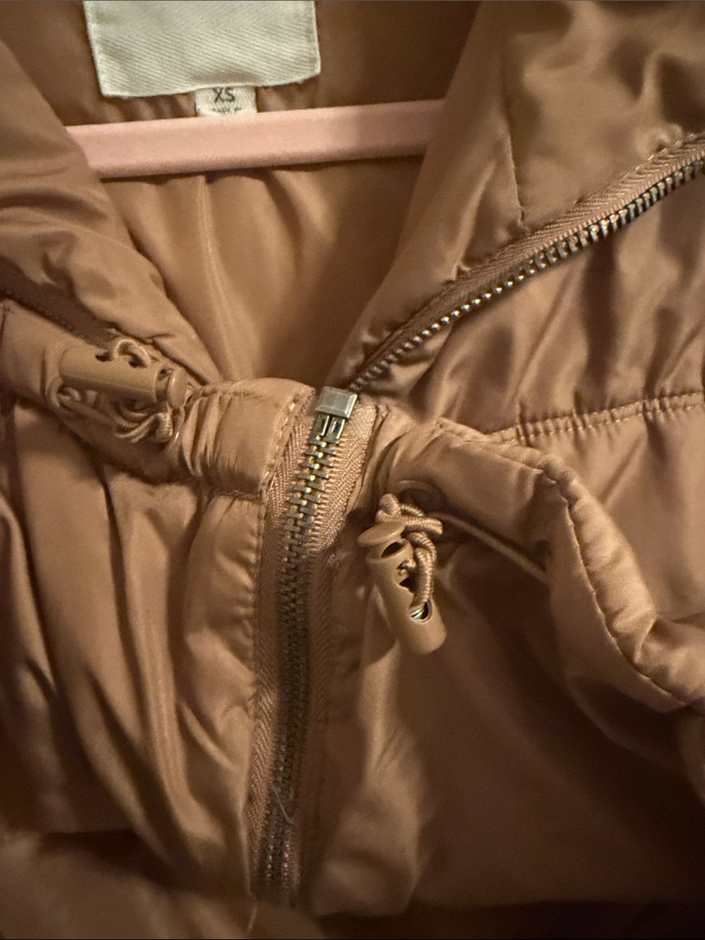 🫶🏼5 for $45!!🫶🏼 Thread & Supply Cropped Puffer Vest in Camel Brown - Picture 4 of 4